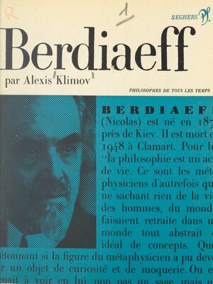 cover image of Nicolas Berdiaeff, ou la révolte contre l'objectivation